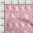 thumbnail image 1 of oneOone Tissu Viscose Chiffon Parallélogramme & Triangle Imprimé Géométrique au Mètre 42 Pouces de Large, 1 of 4