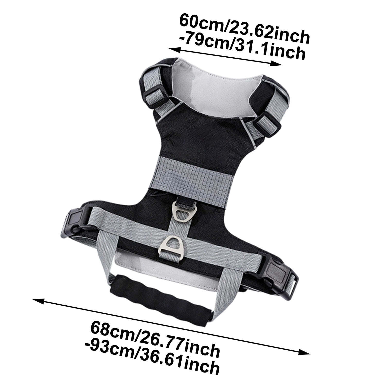 No Pull Dog Harness with Front Clip, Escape Proof Reflective Vest for Small Medium Large Dogs, Easy Walk Pet Harness with Padded Handle & Metal Hardware for Training