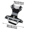 thumbnail image 2 of TIELUTT Adjustable No Pull Harness with Padded Chest Strap Reflective Car Hoist for Dogs Small Dog Sweaters for Girls Rope with Rings to Hook Reins Sweater Small Dogs Female Ear Care for Dogs Step 3, 2 of 3