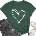 thumbnail image 6 of Vetsdori Womens Graphic T-Shirts Summer Short Sleeve Pullover Young Adult Cute Holiday,Cotton Gifts for Wife Blouses Valentine Tops for Junior Trendy, 6 of 8