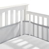 Breathable Mesh Crib Liner for Full Sized Crib, Gray