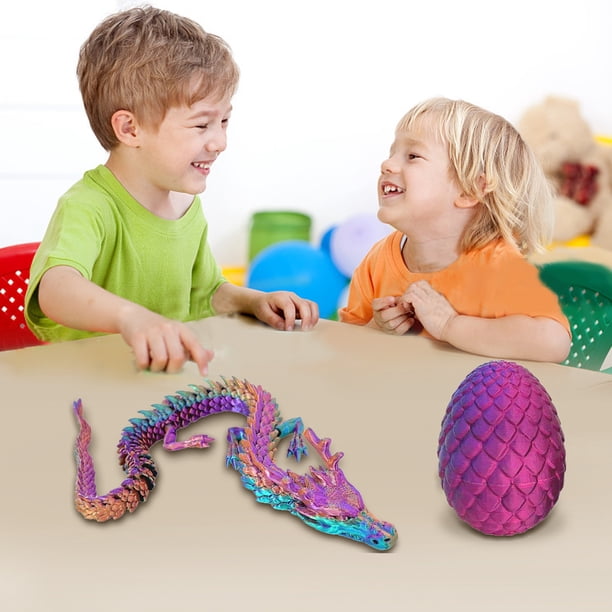 Dragón Articulado Flexible Impreso En 3D – Juguete Antiestrés De 44 Cm Con Articulaciones Móviles, Ideal Como Regalo Y Decoración