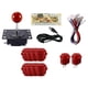 thumbnail image 3 of Kit de bricolaje para juegos de arcade de 1 jugador con mango de joystick, piezas de repuesto, componentes de fácil instalación con botones a presión Rojo, 3 of 10