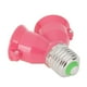 thumbnail image 2 of Encendiendo Lámpara E27 a 2E27 portaconvertidor enchufe divisor adaptador bombilla Base (rosa), 2 of 5