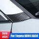 thumbnail image 2 of ABS carbono ventana delantera del coche una cubierta de pilar embellecedores para Toyota RAV4 2019 2020 2021 2022 2023 2024 RAV 4 XA50 accesorios híbridos, 2 of 5