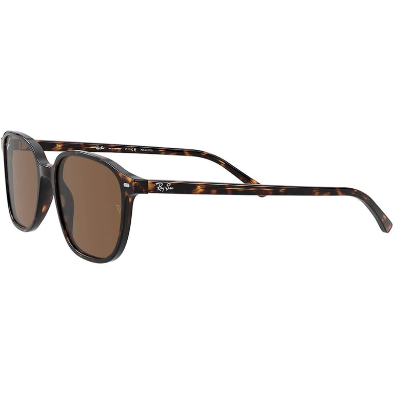 Ray-Ban RB2123 933 サングラス ヴィンテージ オーバルブラウン Ray-Ban Leonard Polarized Brown Square Sunglasses, Unisex Adult