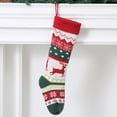 thumbnail image 2 of Dalrosia Knit Christmas Stockings, Snowflake Reindeer Snowman Personalized Cable Knit Stockings for Christmas Candy Gifts Decor, 2 of 2