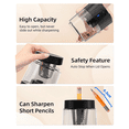 thumbnail image 4 of Electric Pencil Sharpener, Automatic Pencil Sharpeners Kids, Battery Rechargeable Pencil Sharpeners for Pencils Black,1 x Electric Pencil Sharpener,Black, 4 of 8