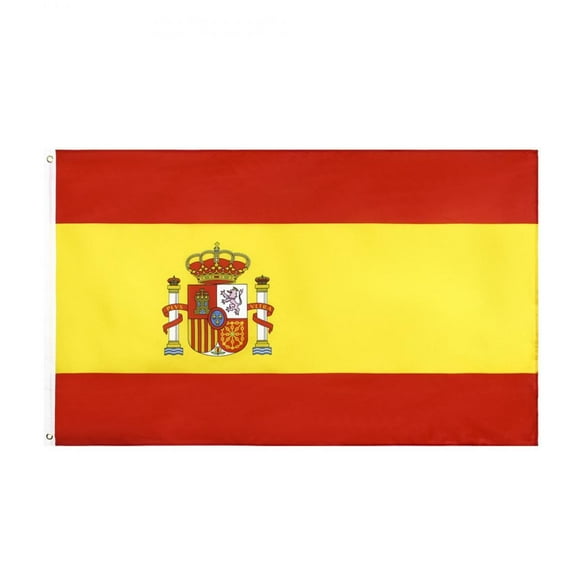 Spain Spanish Flag | 3X5 Ft Country Flag, Indoor/Outdoor, Vibrant Colors, Brass Grommets, Thicker And More Durable