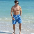 thumbnail image 3 of Aideaone Men's Swim Trunks with Compression Liner 9" Quick Dry Board Shorts Swimsuit Swimwear Bathing Suit, 3 of 6