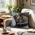 thumbnail image 5 of Throw Pillow Cover 18x18 Inch Cute Embroidery Pattern Short Lint Soft Breathable Decorative Pillowcase for Sofa Living Room Home by MPOISVA, 5 of 7