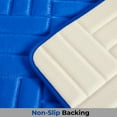 thumbnail image 3 of 1 Piece Rectangular Color Variant Memory Foam Bathroom Rug Set Non-Slip PVC Backing, 3 of 5