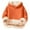 Orange, variant on Girls Hooded Sweatshirt Lined Pullover Warm Kids Jacket Top Cold Weather