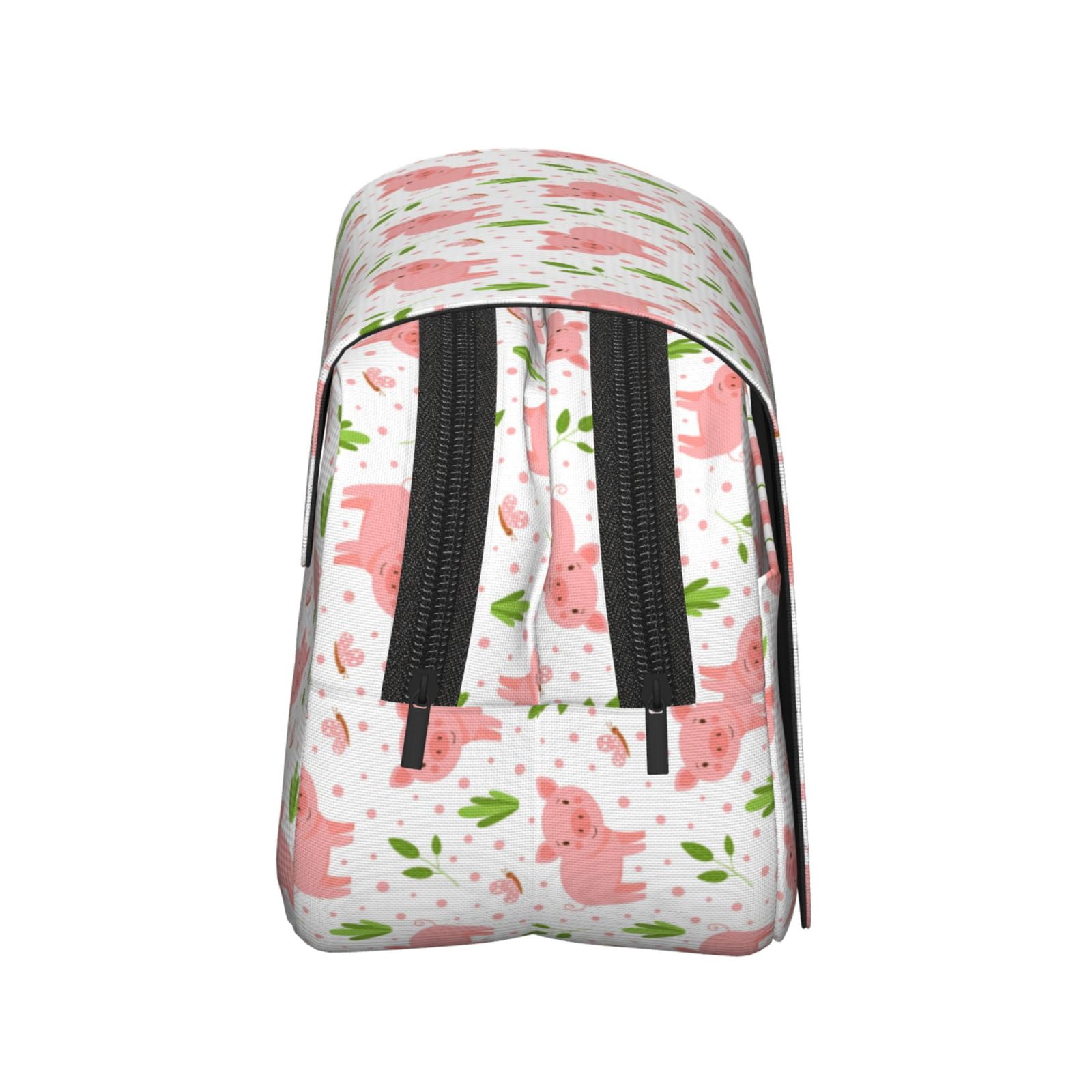 Rateoe Funny Little Pigs Pattern Double Clamshell Pen Case, Storage Organizer with Two Zipper Compartments– Holds Up to 50 Pencils & Pens
