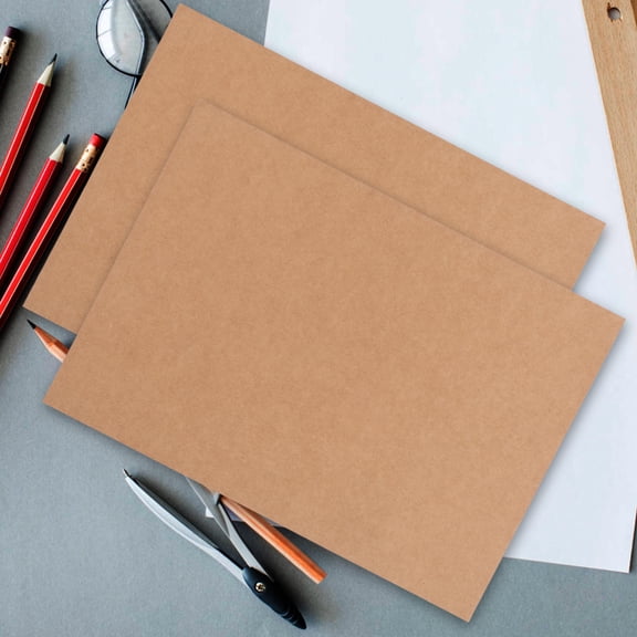 SEWCHICS 10Pcs Chocolate Kraft Paper Book Binding Board Sturdy Heavy Duty Chipboard for Crafting