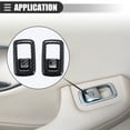 thumbnail image 3 of Unique Bargains 1 Set Carbon Fiber Pattern Window Lift Trim Switch Panel Cover Trim for Dodge for Ram ABS, Black, 3 of 8