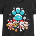thumbnail image 3 of Paw Patrol - Pup Group Snowy Pawprint Fitted Short Sleeve Graphic T-Shirt, 3 of 6