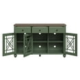 thumbnail image 5 of FESTIVO 55" Vintage Style Kitchen Buffet Sideboard Cabinet w/ Drawers - Green, 5 of 6