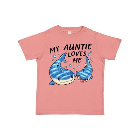

Inktastic My Auntie Loves Me- Whale Shark Gift Toddler Boy or Toddler Girl T-Shirt