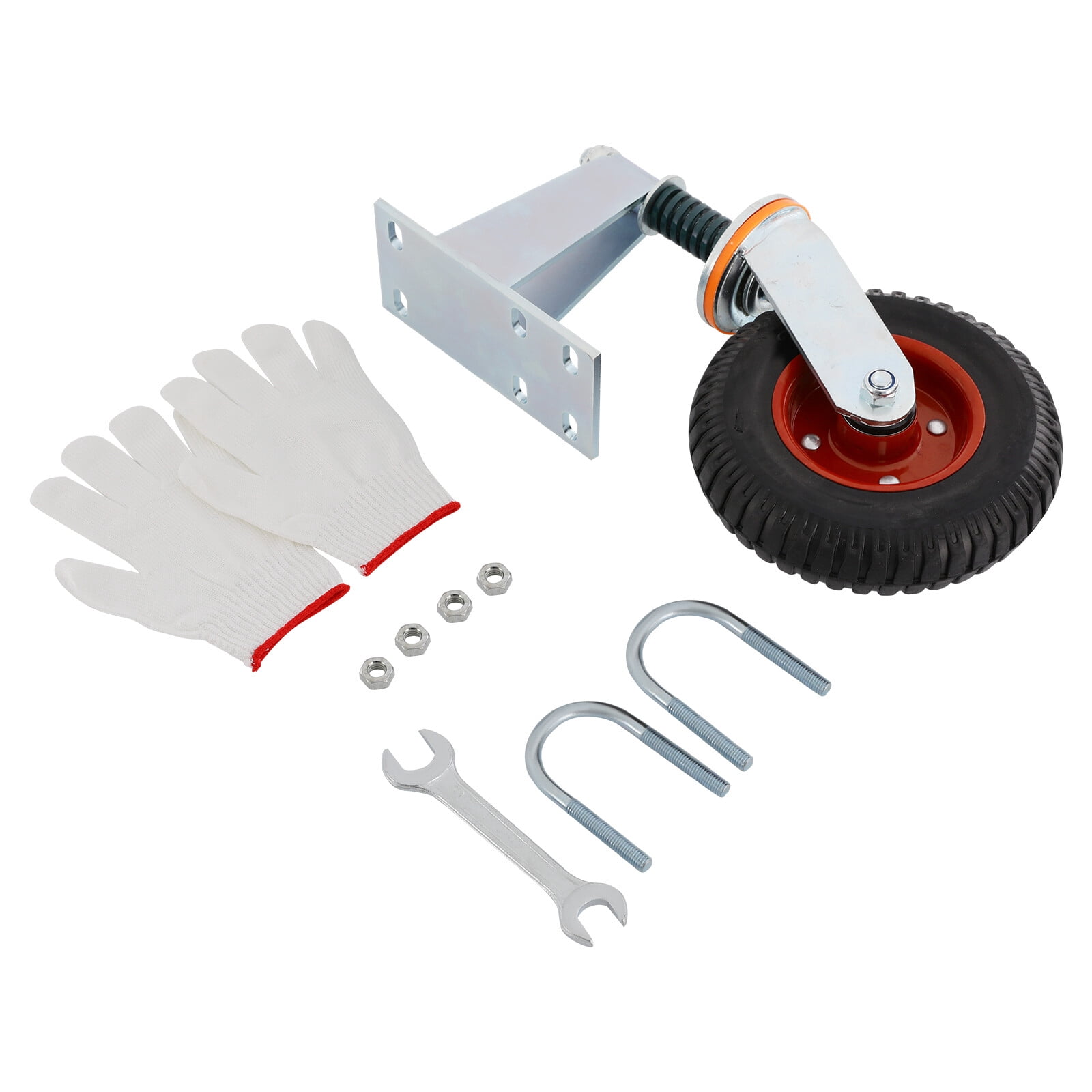 DENEST 8" Heavy Duty Gate Caster 360 Degree Rotation Spring Shock Absorption Gate Wheel 300kg Load Capacity