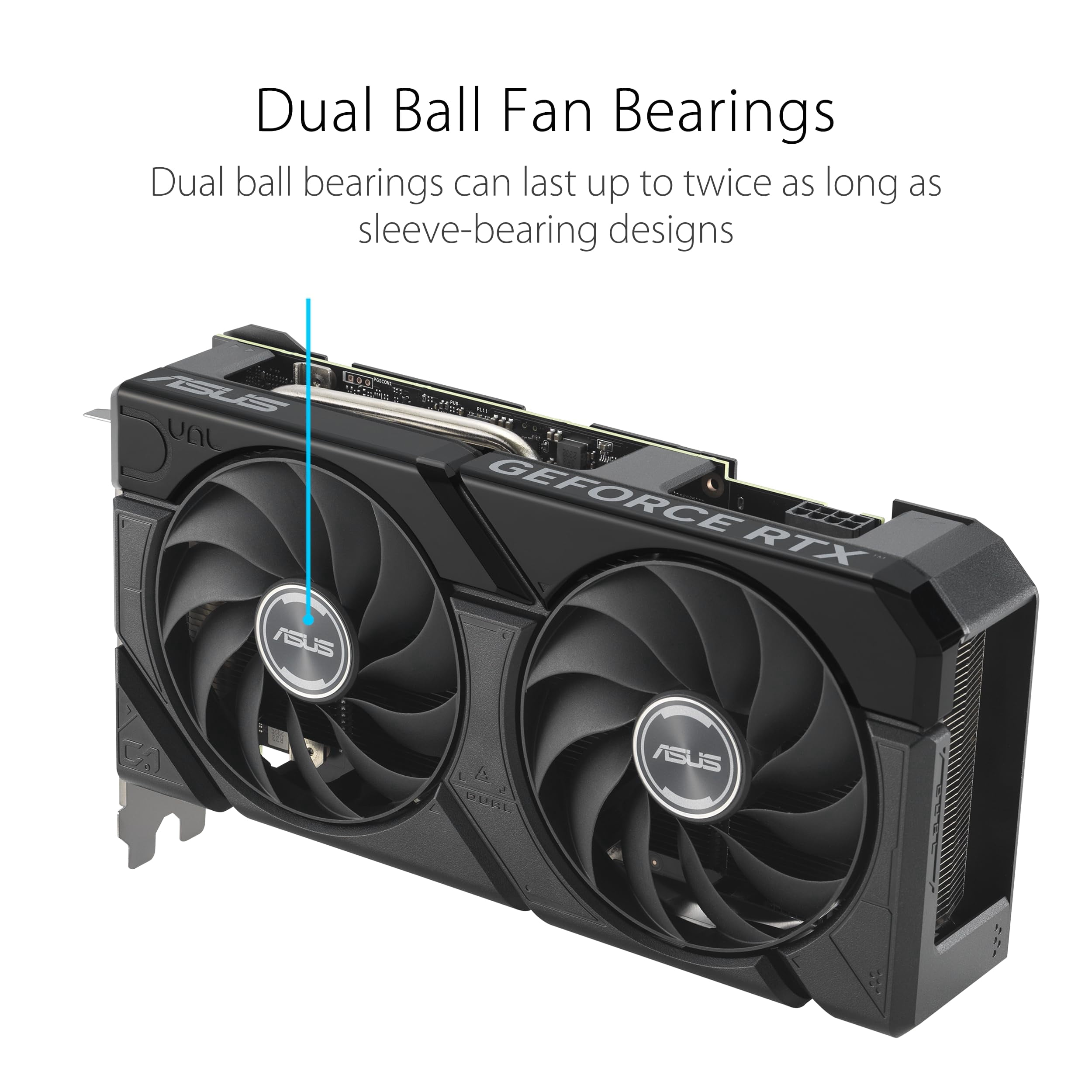ASUS Dual GeForce RTX 4070 EVO OC Edition 12GB GDDR6X is designed for broad compatibility, with a 2.5-slot design, Axial-tech fan design, 0dB technology, Auto-Extreme Technology