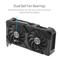 thumbnail image 4 of ASUS Dual GeForce RTX 4070 EVO OC Edition 12GB GDDR6X is designed for broad compatibility, with a 2.5-slot design, Axial-tech fan design, 0dB technology, Auto-Extreme Technology, 4 of 9