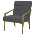 thumbnail image 4 of Kirra Upholstered Metal Arm Accent Chair Dark Grey, 4 of 12