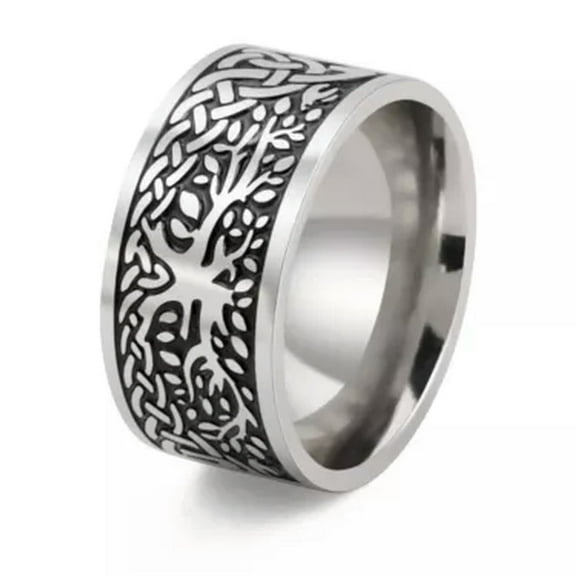 Tree of Life Ring Vintage Ancient Nordic Stainless Steel Jewelry
