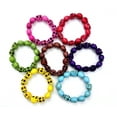 thumbnail image 5 of Skull Colorful Bracelet set of 7 Created-Turquoise Skeleton Beads Tibetan Prayer Yoga Meditation for Men Women Husband Boyfriend Boys, 5 of 6