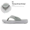 thumbnail image 3 of Sandalias DREAM PAIRS BREEZE-2 con Soporte para el Arco Gris Talla 6, 3 of 6