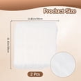 thumbnail image 3 of 2Pcs Fur Rug Square School Locker Rugs 12 x 12 White Fluffy Area Carpet with Non Slip Backing Small Soft Shaggy Plush Cushion for Chair Tabletop Photography Nail Desk Photos Seat Pad, 3 of 9