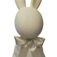 thumbnail image 4 of 17.7" White Flocked Easter Bunny Figurine Statue - with Bow Spring Desk Decor, Perfect for Holiday Party Displays & Home Styling, 4 of 7