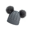 thumbnail image 6 of Womens Winter Hat Beanie Hats for Women Kids Winter Hat Toddler Knitted Pom Beanie Hat Cotton Lined Cap Baby Girls Boys Hat, 6 of 6