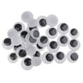 thumbnail image 1 of 150 Piezas 12mm Black Wiggle Googly Eyes (sin Adhesivo) Con Autoadhesiva 15mm Black Wiggle Googly Eyes Crafts Making Accessories, 1 of 3