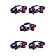 thumbnail image 3 of Collares para perros Greeniant Corbatas de lazo Suministros de decoración Cachorro 5Conjunto cuadros azules, 3 of 6