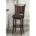 thumbnail image 2 of Hillsdale Furniture Norwood Wood Bar Height Swivel Stool, Black, 2 of 7