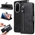 thumbnail image 1 of Estuche de Cuero PU con Cierre para Xiaomi Poco M7 4G , Funda Protectora con Billetera y Correa, 1 of 5