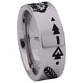 thumbnail image 3 of Devoted Wolf Tungsten Carbide Ring, 3 of 9