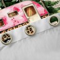 thumbnail image 4 of Castle Fairy Leopard Print Camper Black Out Curtains for Kids, Forest Art Curtains Pack of 2 (42x63 Each) for Bedroom, Pink Green, 4 of 6
