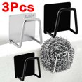 thumbnail image 2 of Soporte para esponjas de cocina, esponja autoadhesiva para fregadero, estante de secado de drenaje, soporte de almacenamiento de acero inoxidable 304, accesorios para fregadero de cocina Tan Jianjun unisex, 2 of 2