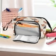 thumbnail image 6 of Fish Mouth Pencil Bag 9.45*3.74*5.9 Inches Pencil Bag Pencil Case Pencil Box Makeup Bag Suitable for Office and Study Cartoon Orange Civet, 6 of 7