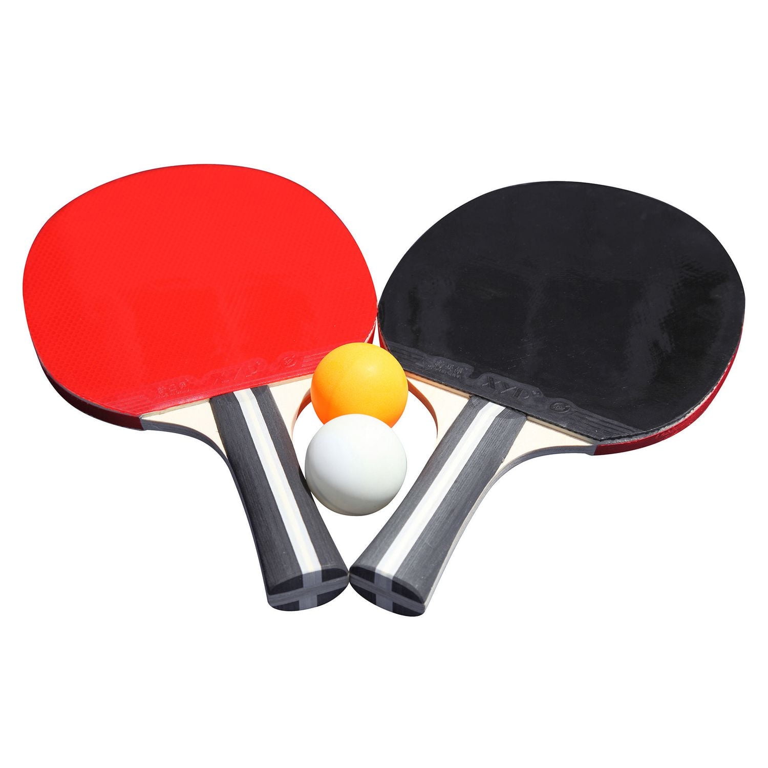 Set 2 Raquettes Ping Pong 3 Balles Housse Tennis de Table DEERWAY