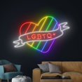 thumbnail image 2 of Handmadetneonsign LGBTQ+ Neon Sign, LGBT Heart Wall Art Decor, LGBT Colorful Rainbow Heart Wall Decor, 2 of 4