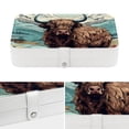 thumbnail image 4 of Yak Elegant Jewelry Box Organizer with Removable Compartment and Earring Holder - Portable PU Leather Storage Case, 4 of 6