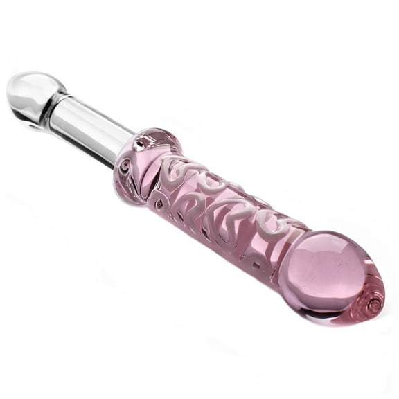 Pink Crystal Glass Body Massager Personal Massage Wand