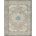 thumbnail image 1 of Unique Loom Salzburg Oriental Inspired Border Rug 9' x 12' Rectangle Gray/Beige, 1 of 2