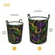 thumbnail image 3 of Balery Neon Mardi Gras Cesta de ropa redonda con asas, impermeable, independiente, para ropa, juguetes, dormitorio y familia-Small, 3 of 6