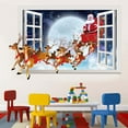 thumbnail image 2 of Christmas Wall Stickers with Visual Effect, Simulated 3D Santa Claus Wall Decals for Living Room Decoration, Gift Ideas for Home Decor and Holiday Festivities, 2 of 6