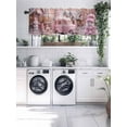 thumbnail image 4 of Pink Christmas Car Kitchen Valances for Windows Winter White Snowscape Valance Curtains&nbsp; for Kitchen /Living Room/Bedroom/ Bathroom Decor, 54"x18 " ,Rod Pocket 1 Panel,, 4 of 7