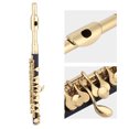thumbnail image 3 of Piccolo Kit, Half Size Flute Plated C Key Flute with Padded Case Piccolo Instrument for Beginners Students, 3 of 8